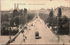 Germany München Blick Vom Maximilianeum Munich Vintage Postcard B200 picture
