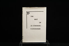 The Best of J.E. Coleman : CLOCKMAKER Book 1979 Hagans picture