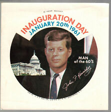 1961 President John F. Kennedy JFK Inauguration unused paper for cello button picture