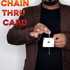 Chain Thru Card Gimmick Mysteriously Pass Through Pipe Penetration Magic Trick picture