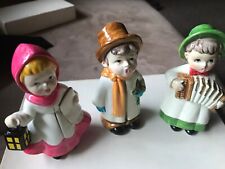 SWolin japan Christmas carolers set of 3. 2 girls and a boy picture