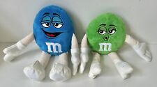 M&Ms Character Stuffed Plusg M&M Collection Set of 2 Green Blue picture