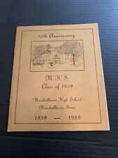 Vintage Marshalltown Iowa High School 1939-1959 50th Anniversary Program picture