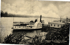 Steamer Burlington at Wharf Trenton NJ Divided Postcard c1909 picture