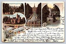 Postcard Germany Gruss von Wilhelmshöhe Litho Vignettes c1896 AD30 picture