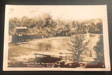 CA Grass Valley California MEMORIAL PARK SWIMMING POOL RPPC 1940 POSTMARK picture
