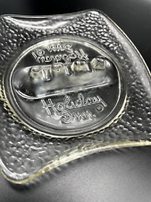 Vintage Holiday Inn Advertising Clear Glass Ashtray  picture