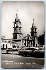 Matamoros Tamaulipas Mexico Postcard Parish Church View c1950's RPPC Photo picture