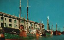 Postcard MA Boston Fishing Boats tied Fishing Pier 1964 Vintage PC J3914 picture
