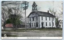 GORHAM, ME Maine ~ HIGH SCHOOL c1910s Cumberland County  Postcard picture