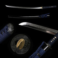 Hand Made Choji Hamon Japanese Real Katana Clay Tempered T10 Steel Sharp Sword picture