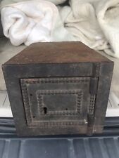 Antique Rare 19th Century 1800’s Cast Iron Hiding Wall Safe Heavy About 15-20 Lb picture