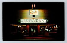 Ilwaco WA- Washington, Red's Restaurant, Antique, Vintage Postcard picture
