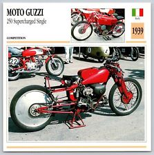 Moto Guzzi 250 Supercharged Sin. 1939 Italy Edito Service Atlas Motorcycle Card picture