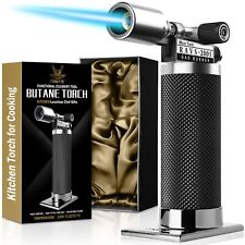 Ultra Premium Mens Gifts Butane Torch Lighter, Refillable Kitchen Torch, Crem... picture