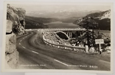 Real Photo Highway Lake Scenic View Donner Summit California Postcard picture