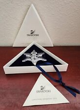 2000 SWAROVSKI SNOWFLAKE CRYSTAL CHRISTMAS ORNAMENT. W/CERTIFICATE AND BOX picture
