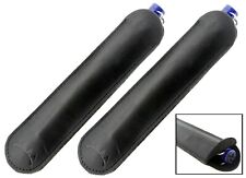 2 Pack Premium Top Grain Genuine Leather Pen Sleeve/Slip/Case, 2 Black Cases picture