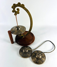 Buddhist Brass Tingsha Gong Chime Prayer Mantra Meditation Tibetan/Cymbals Bells picture