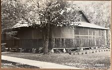 RPPC Woodruff Wisconsin Coons Franklin Lodge Real Photo Postcard c1940 picture