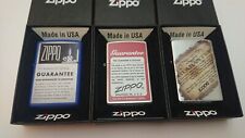 3 x Zippo 'Guarantee' Lighters picture