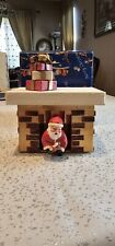 Christopher Radko Presents Shiny Brite Home Delivery Box Santa Down Chimney New picture