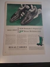 Regal Shoes Whitman Massachusetts WW2 Print Ad 1942 Vintage 10x14 picture