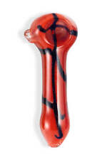 Premium Handblown Glass Spoon / Handpipe With Worked Body Coloring picture