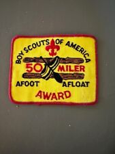VINTAGE BSA  BOY SCOUTS OF AMERICA 50 MILER AFOOT AFLOAT AWARD PATCH 5