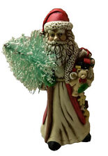 Vintage Herald Collection Santa with Tree Figure Box 7.5
