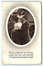 1914 DECORAH IOWA ROMANTIC COUPLE POEM WINSCH BACK EARLY POSTCARD P3706 picture