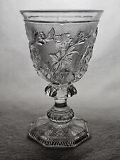 Antique 1850 Baccarat St Louis French Lacy Pressed Flint Glass Water Goblet EAPG picture