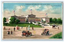 c1910 HTL Albright Art Gallery Delaware Park Buffalo NY Hold to Light Postcard picture
