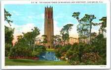 Postcard - The Singin Tower In Mountain Lake Sanctuary - Lake Wales, Florida picture