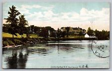 Centre Harbor New Hampshire Colonial Reflections Cancel 1907 Antique PM Postcard picture