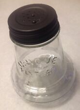 Vintage Antique UNIQUE PATEND FLY TRAP Glass Jar Bug insect Catcher picture