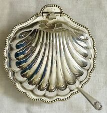 Silver-plated Shell Butter Caviar Dish w/ Glass Insert  by EPBR and E & d. Leek picture