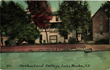 LAKE KEUKA New York Switzerland Cottage 1916 Postcard picture