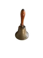 Antique 19th Century Brass & Wood BELL picture