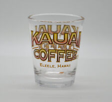 Kauai Estate Coffee Eleele Hawaii Shot Glass 2-⅜” Tall C-4 picture