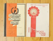 Chicago Flower Show 7th & 11th Annual Programs 1933 & 1937 Navy Pier Garden picture