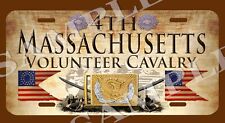 4th Massachusetts Cavalry American Civil War Themed vehicle license plate picture