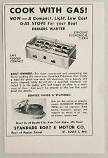 1949 Print Ad Compact LP Gas Marine Stoves Standard Boat St Louis,MO picture