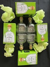 Patron Bottles Empty - 750ml. 4 w. Corks, Tissue Paper, Boxes.  Upcycle / Crafts picture