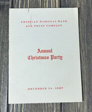 Vintage December 14 1967 Annual Christmas Party American National Bank And Trust picture