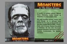 Sanjulian Signed Monsters of Silver Screen Card ~ Boris Karloff as Frankenstein picture