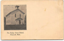 Michigan-Plainwell-The Bridge Street School-Antique Postcard picture