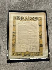 Vintage SERTOMA CLUB INTERNATIONAL Framed Copy Declaration Of Independence picture
