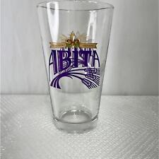 Abita Brewery Classic Pint Beer Glass Abita Springs Louisiana New Purple Logo picture