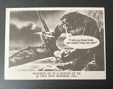 1965 Donruss King Kong “I Told You Three Times … “ Card #48 picture